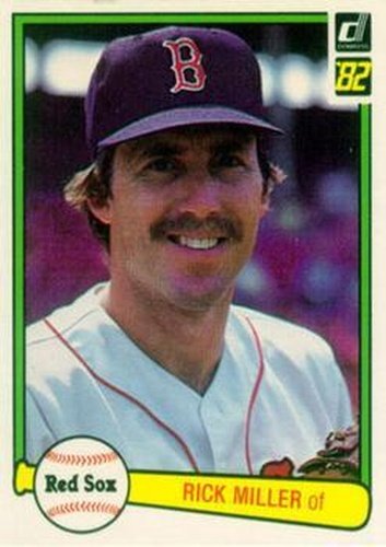 #334 Rick Miller - Boston Red Sox - 1982 Donruss Baseball