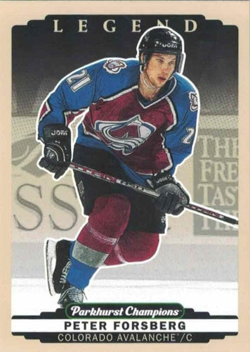 #334 Peter Forsberg - Colorado Avalanche - 2022-23 Parkhurst Champions Hockey