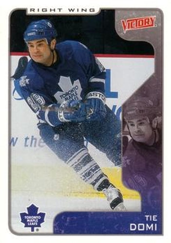 #334 Tie Domi - Toronto Maple Leafs - 2001-02 Upper Deck Victory Hockey