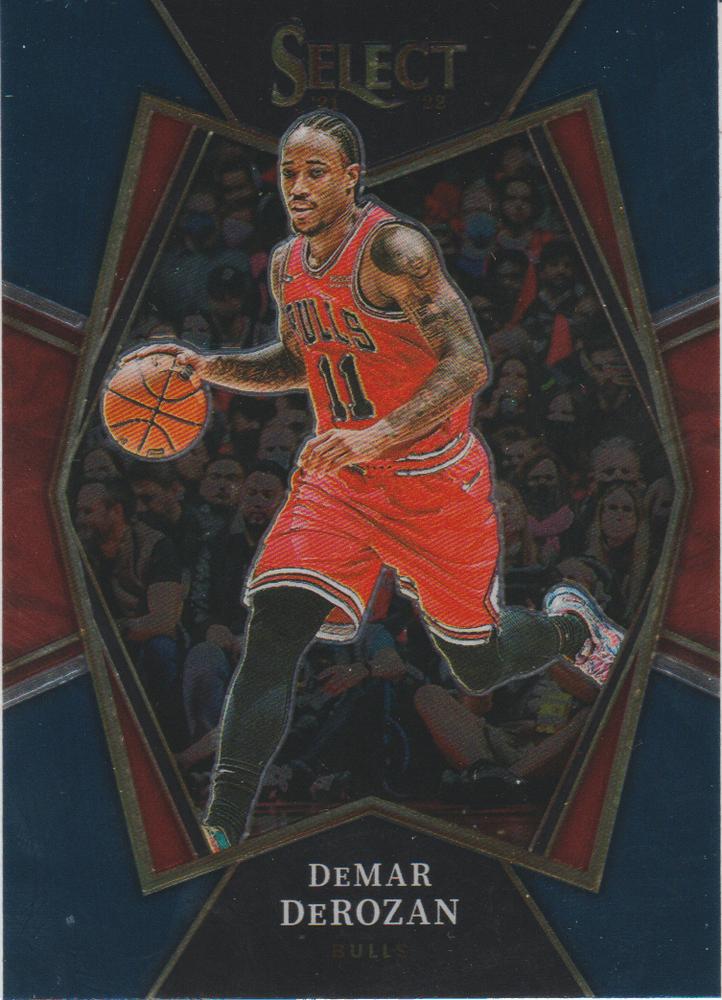 #148 DeMar DeRozan - Chicago Bulls - 2021-22 Panini Select - Blue Basketball