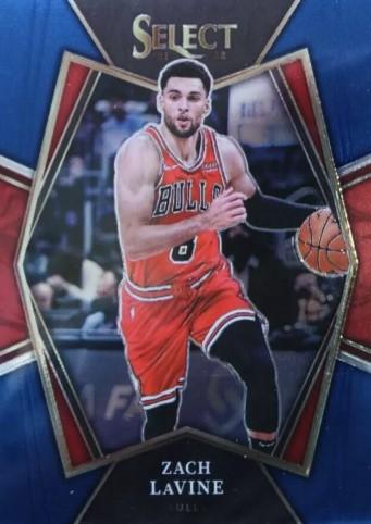 #171 Zach LaVine - Chicago Bulls - 2021-22 Panini Select - Blue Basketball
