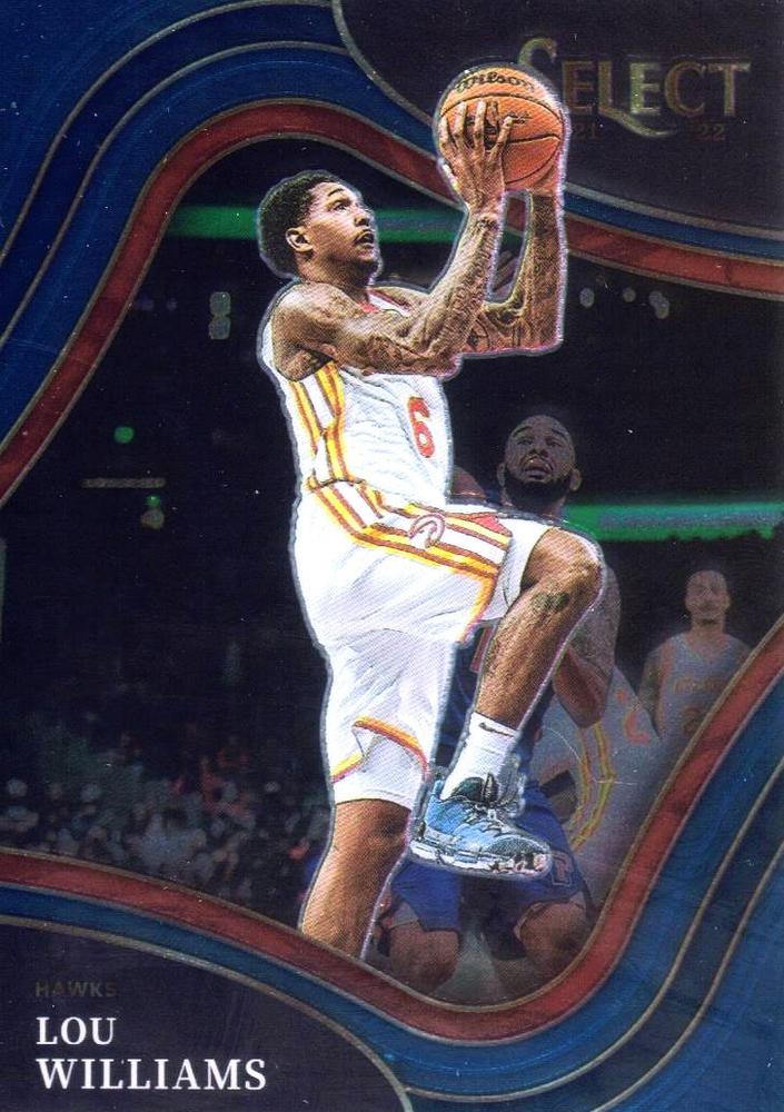 #239 Lou Williams - Atlanta Hawks - 2021-22 Panini Select - Blue Basketball