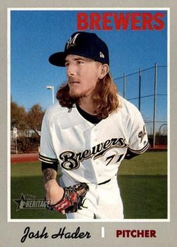 #335 Josh Hader - Milwaukee Brewers - 2019 Topps Heritage Baseball