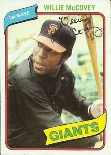 #335 Willie McCovey - San Francisco Giants - 1980 Topps Baseball