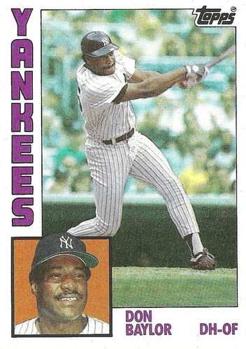 #335 Don Baylor - New York Yankees - 1984 Topps Baseball