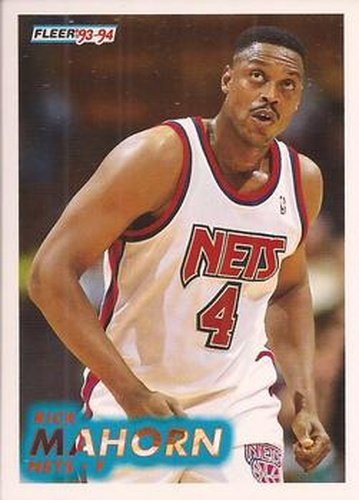 #335 Rick Mahorn - New Jersey Nets - 1993-94 Fleer Basketball