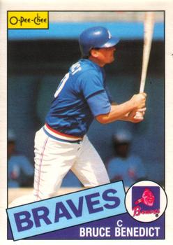 #335 Bruce Benedict - Atlanta Braves - 1985 O-Pee-Chee Baseball