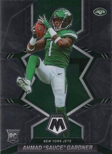 #335 Ahmad "Sauce" Gardner - New York Jets - 2022 Panini Mosaic Football