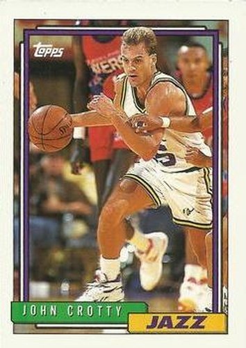 #335 John Crotty - Utah Jazz - 1992-93 Topps Basketball