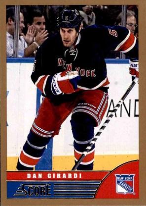 #335 Daniel Girardi - New York Rangers - 2013-14 Score - Gold Hockey