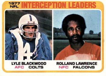 #335 Lyle Blackwood / Rolland Lawrence - Baltimore Colts / Atlanta Falcons - 1978 Topps Football