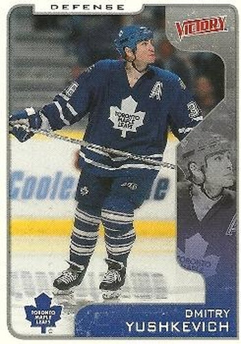 #336 Dimitri Yushkevich - Toronto Maple Leafs - 2001-02 Upper Deck Victory Hockey
