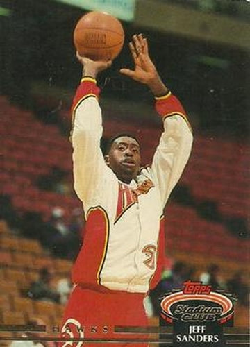 #336 Jeff Sanders - Atlanta Hawks - 1992-93 Stadium Club Basketball