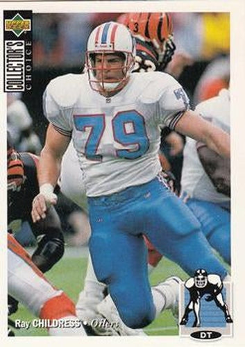 #336 Ray Childress - Houston Oilers - 1994 Collector's Choice Football