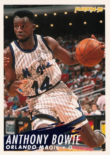#336 Anthony Bowie - Orlando Magic - 1994-95 Fleer Basketball