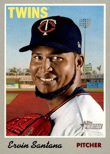 #336 Ervin Santana - Minnesota Twins - 2019 Topps Heritage Baseball