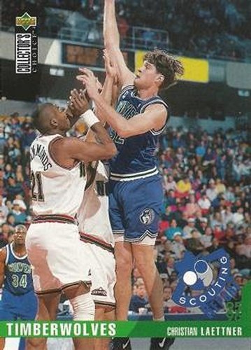 #336 Christian Laettner - Minnesota Timberwolves - 1995-96 Collector's Choice Basketball
