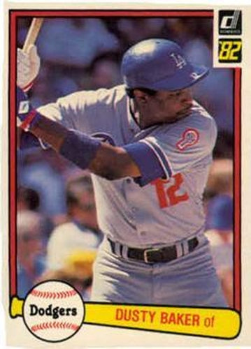 #336 Dusty Baker - Los Angeles Dodgers - 1982 Donruss Baseball