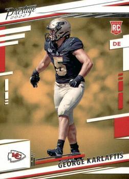 #336 George Karlaftis - Kansas City Chiefs - 2022 Panini Prestige Football