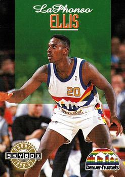 #336 LaPhonso Ellis - Denver Nuggets - 1992-93 SkyBox Basketball
