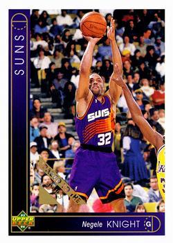 #336 Negele Knight - San Antonio Spurs - 1993-94 Upper Deck Basketball