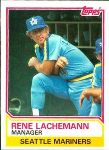 #336 Rene Lachemann - Seattle Mariners - 1983 Topps Baseball