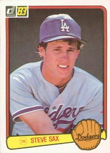 #336 Steve Sax - Los Angeles Dodgers - 1983 Donruss Baseball