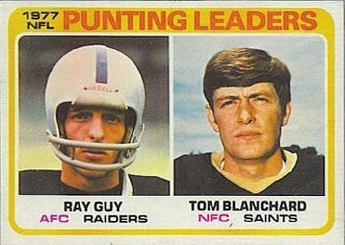 #336 Ray Guy / Tom Blanchard - Oakland Raiders / New Orleans Saints - 1978 Topps Football
