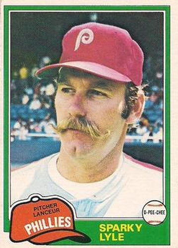 #337 Sparky Lyle - Philadelphia Phillies - 1981 O-Pee-Chee - Gray Back Baseball