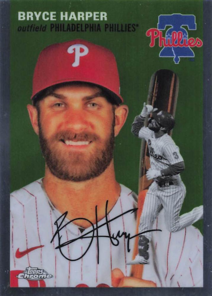 #337 Bryce Harper - Philadelphia Phillies - 2023 Topps Chrome Platinum Anniversary Baseball