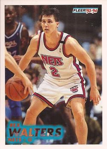 #337 Rex Walters - New Jersey Nets - 1993-94 Fleer Basketball