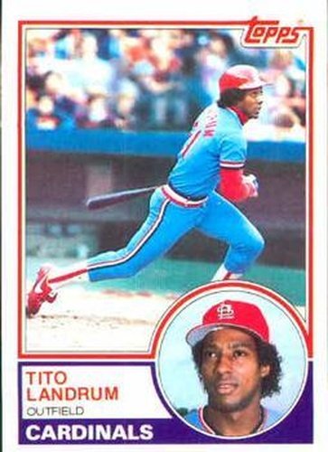 #337 Tito Landrum - St. Louis Cardinals - 1983 Topps Baseball