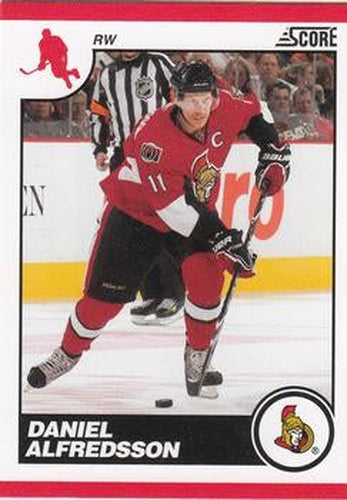 #337 Daniel Alfredsson - Ottawa Senators - 2010-11 Score Hockey
