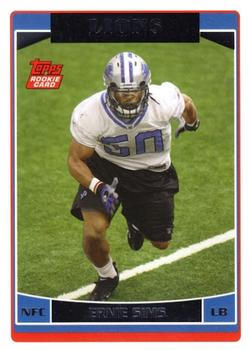 #337 Ernie Sims - Detroit Lions - 2006 Topps Football