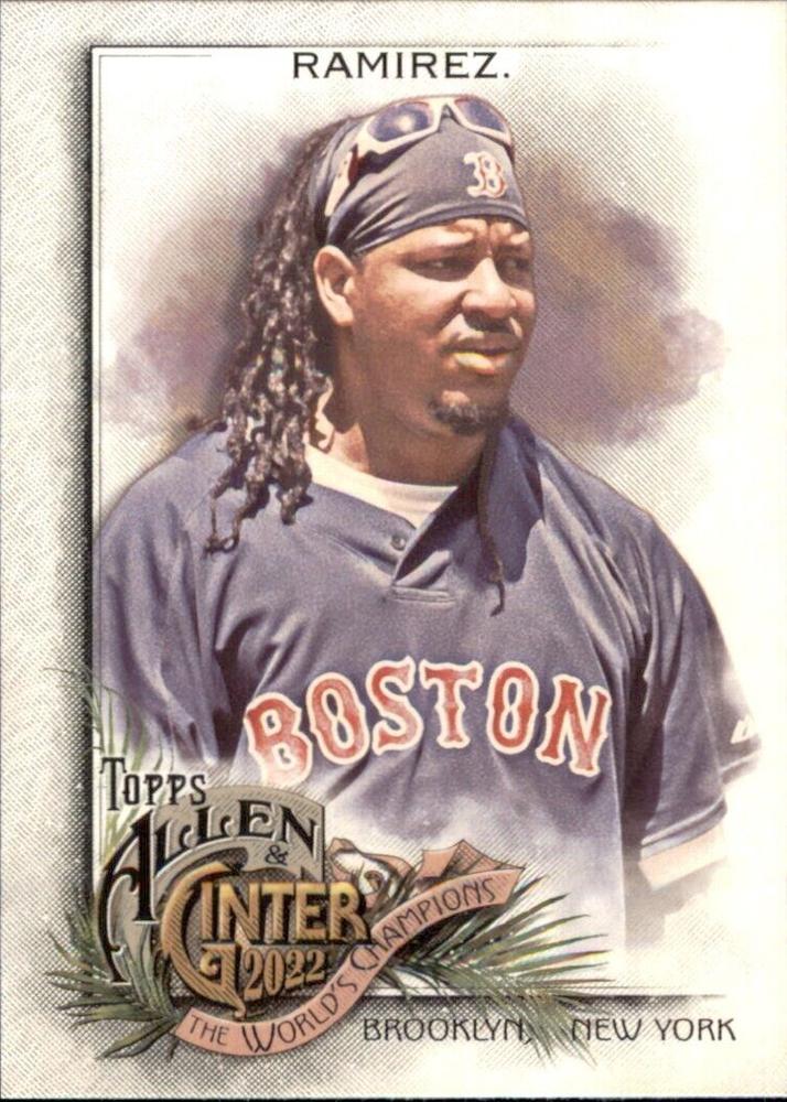 #337 Manny Ramirez - Boston Red Sox - 2022 Topps Allen & Ginter Baseball