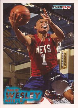 #338 David Wesley - New Jersey Nets - 1993-94 Fleer Basketball