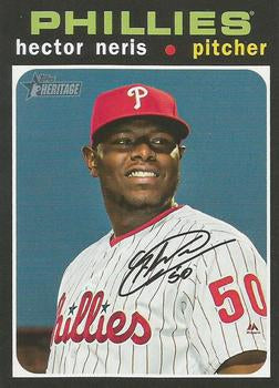 #338 Hector Neris - Philadelphia Phillies - 2020 Topps Heritage Baseball