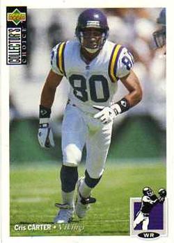 #338 Cris Carter - Minnesota Vikings - 1994 Collector's Choice Football