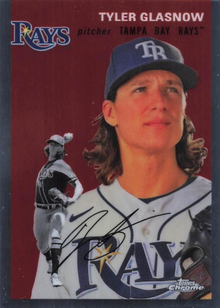 #338 Tyler Glasnow - Tampa Bay Rays - 2023 Topps Chrome Platinum Anniversary Baseball
