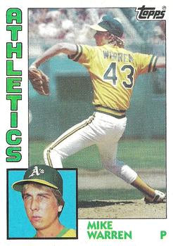#338 Mike Warren - Oakland Athletics - 1984 Topps Baseball