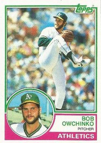 #338 Bob Owchinko - Oakland Athletics - 1983 Topps Baseball