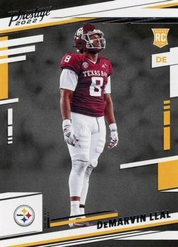 #338 DeMarvin Leal - Pittsburgh Steelers - 2022 Panini Prestige Football