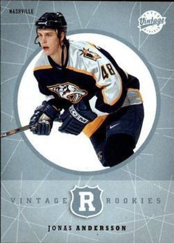 #338 Jonas Andersson - Nashville Predators - 2002-03 Upper Deck Vintage Hockey