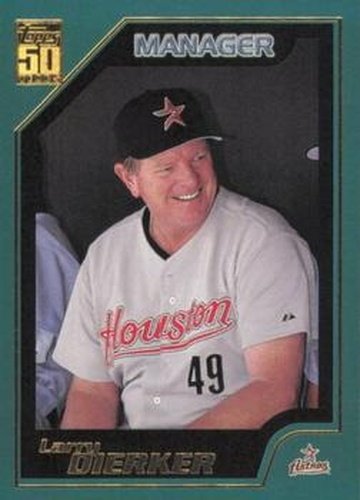 #338 Larry Dierker - Houston Astros - 2001 Topps Baseball