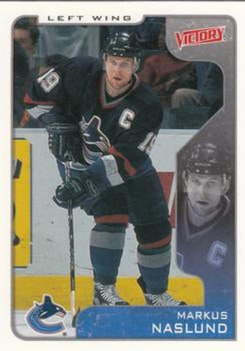 #338 Markus Naslund - Vancouver Canucks - 2001-02 Upper Deck Victory Hockey