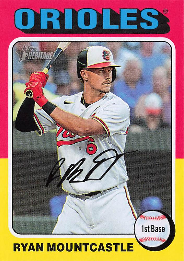 #338 Ryan Mountcastle - Baltimore Orioles - 2024 Topps Heritage Baseball
