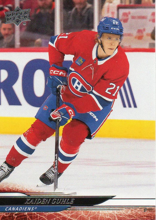 #339 Kaiden Guhle - Montreal Canadiens - 2024-25 Upper Deck Hockey