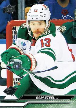 #339 Sam Steel - Minnesota Wild -2023-24 Upper Deck Hockey