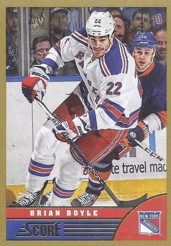 #339 Brian Boyle - New York Rangers - 2013-14 Score - Gold Hockey