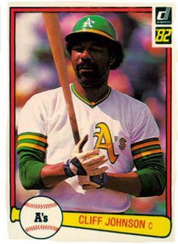 #339 Cliff Johnson - Oakland Athletics - 1982 Donruss Baseball